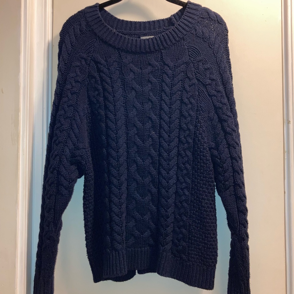 Aerie knitted navy blue sweater!